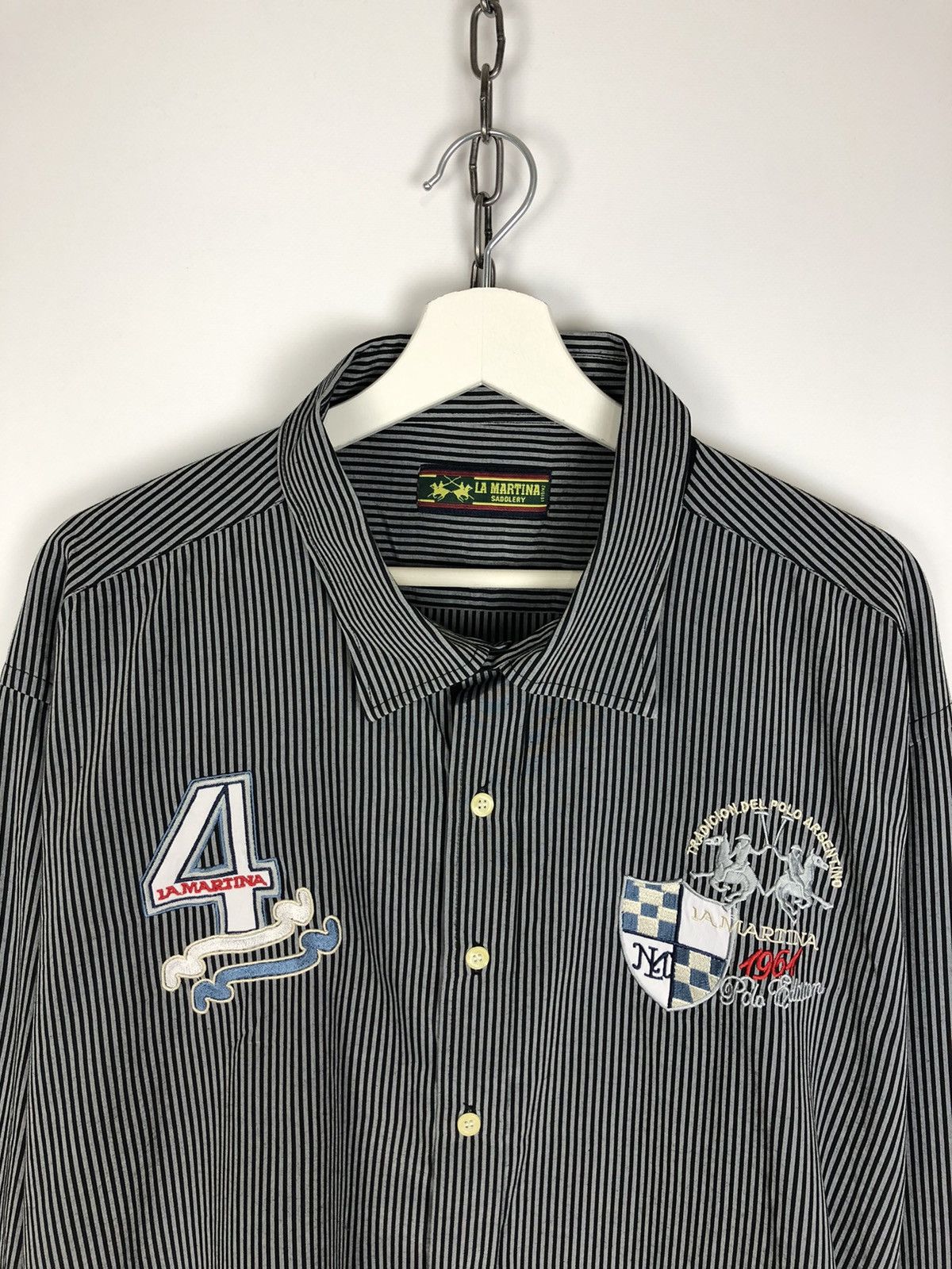 La Martina La Martina Saddlery Shirt Striped size XL Size US XL / EU 56 / 4 - 2 Thumbnail