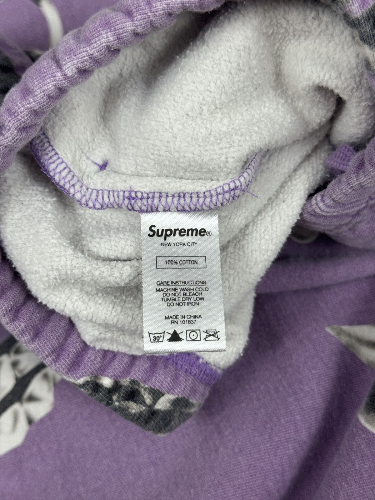 Supreme Supreme Studded Collars Sweatpant 'Violet' Sweatpants Size US 31 - 7 Thumbnail