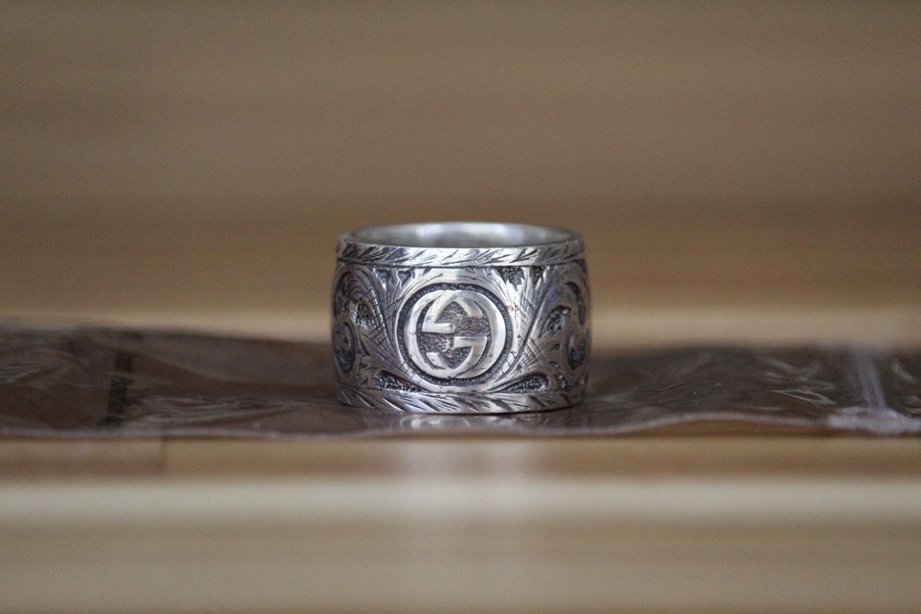 Gucci Gucci Red Stone Garden Ring Size ONE SIZE - 2 Thumbnail