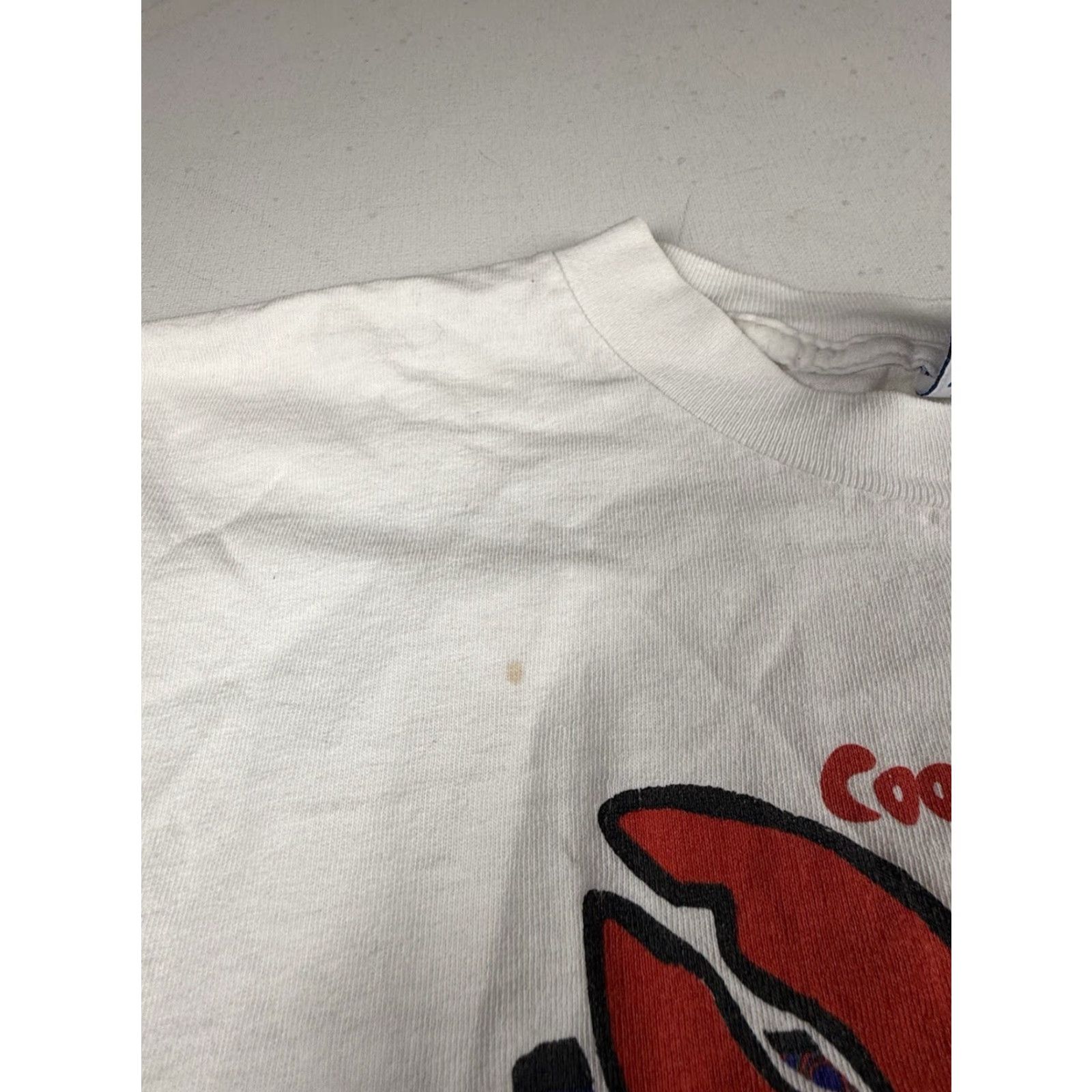 Vintage VINTAGE Coors Light Lobster Race South Carolina Shirt T-Shirt Large L White Mens Size US L / EU 52-54 / 3 - 7 Thumbnail