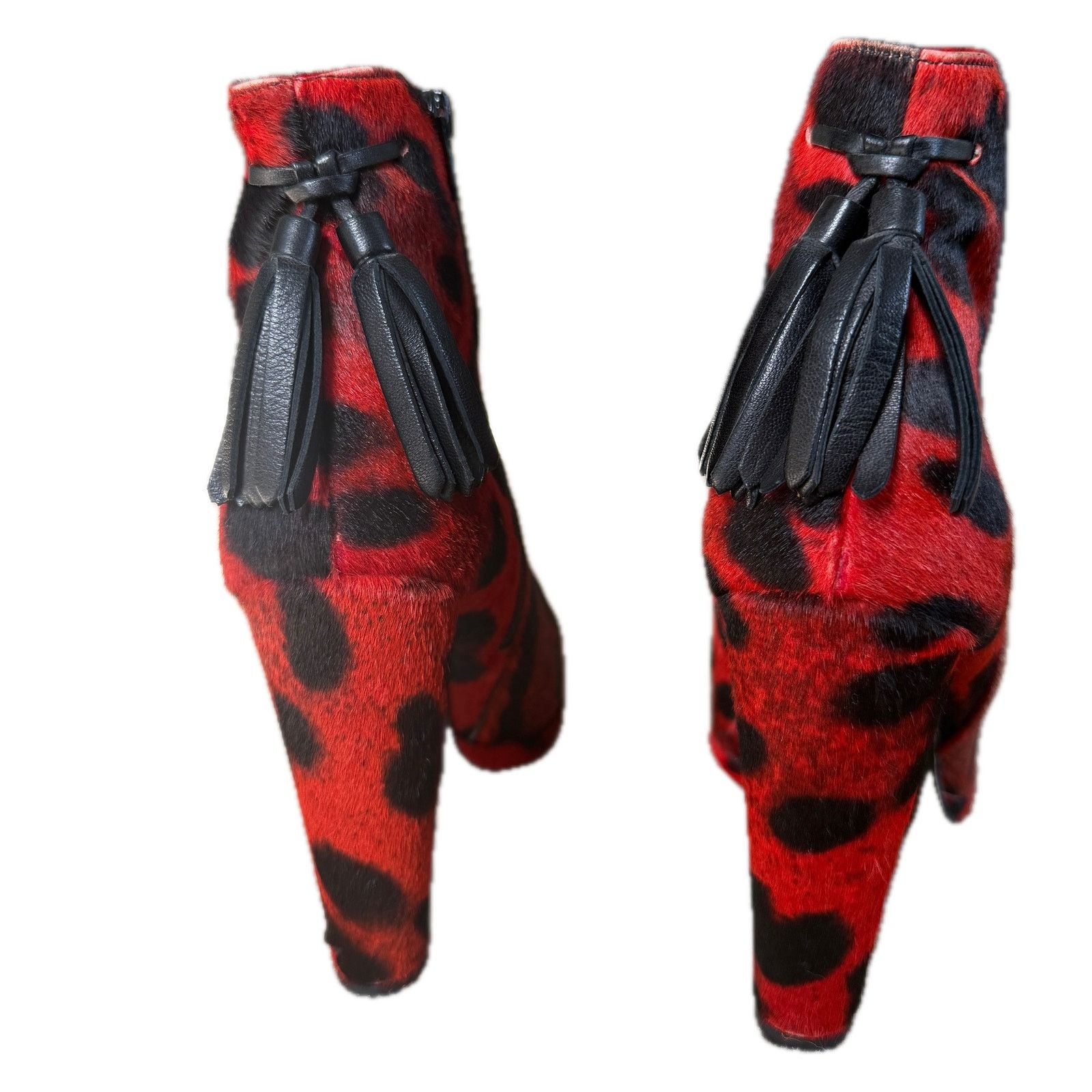 Stuart Weitzman stuart weitzman calf hair leopard back flip bootie - size 10 Size US 10 / IT 40 - 5 Thumbnail