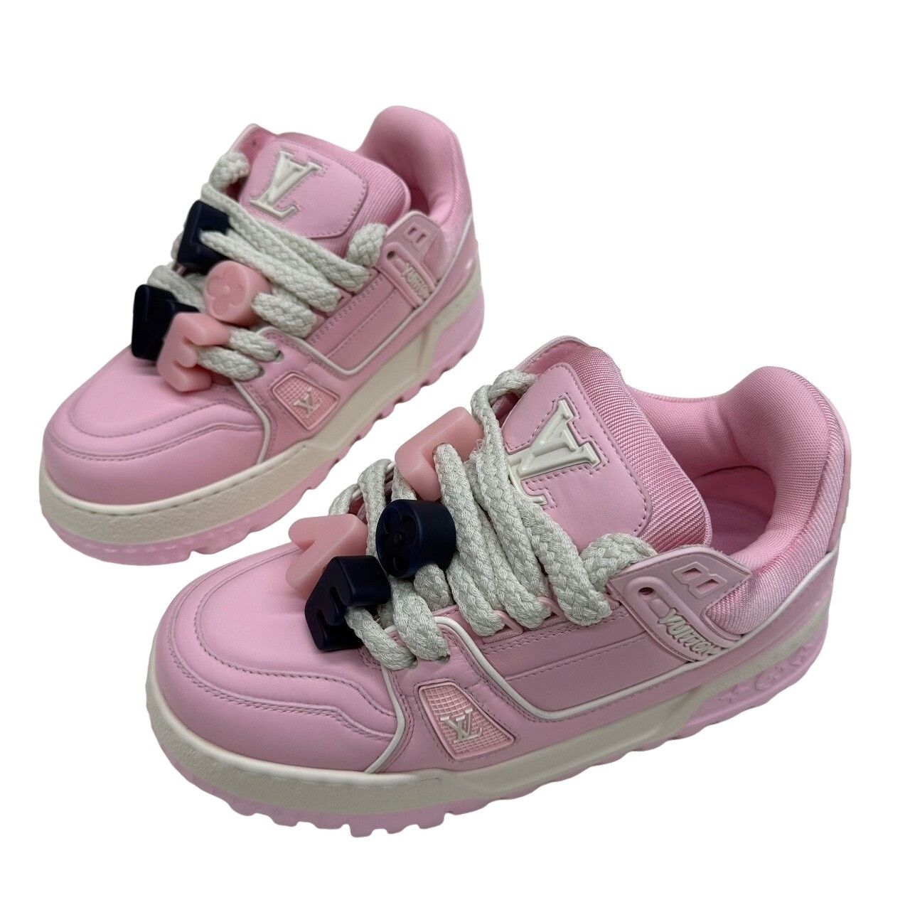 Louis Vuitton Louis Vuitton Trainer Maxi Sneakers Pink Size 37 Size US 7 / IT 37 - 1 Thumbnail