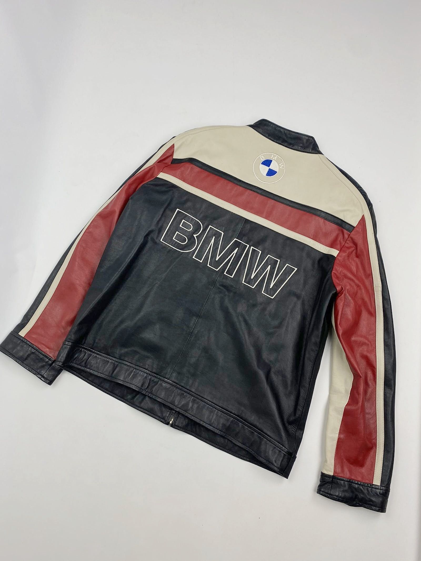 BMW RARE BMW LEATHER JACKET ORIGINAL COWHIDE LEATHER Size US L / EU 52-54 / 3 - 2 Thumbnail