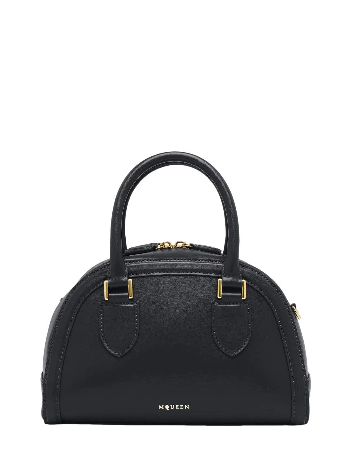 Alexander McQueen MCQUEEN Birdee Small Black Leather Top Handle Bag New Size ONE SIZE - 1 Thumbnail