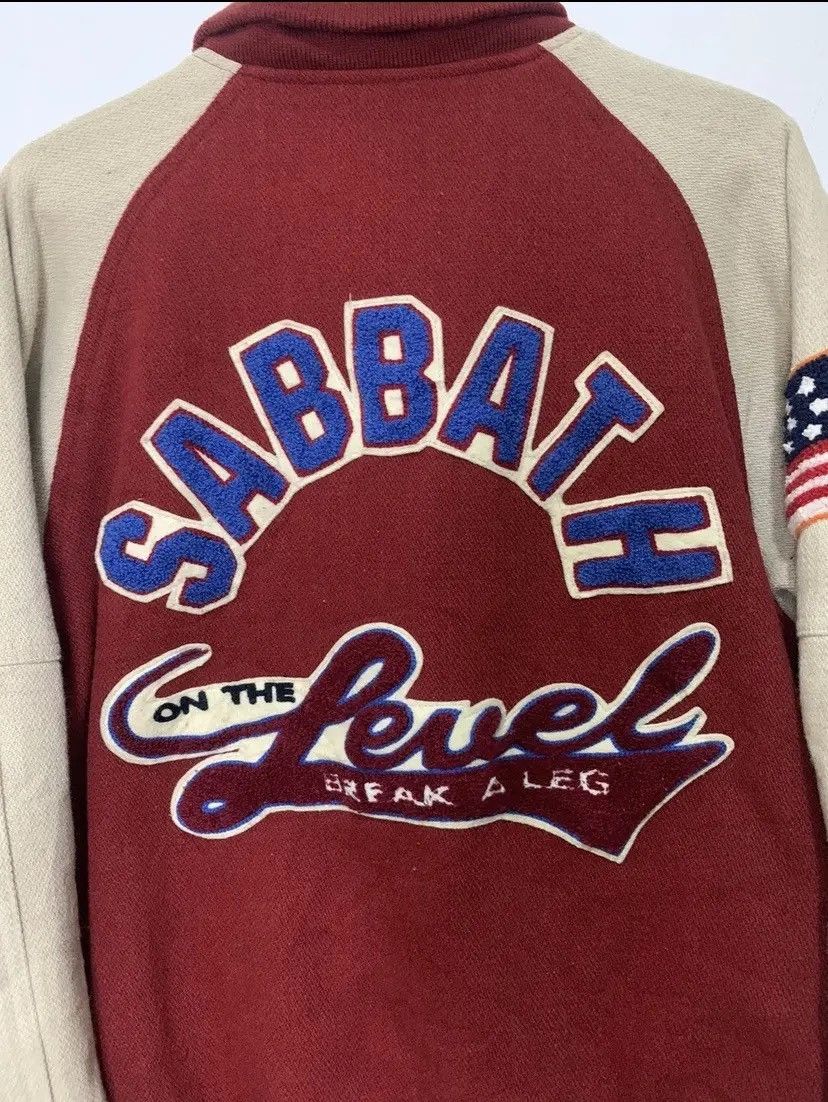 Pas De Faux × Vintage PDD USA SABBATH VARSITY JACKET SPELLOUT Size US L / EU 52-54 / 3 - 6 Thumbnail