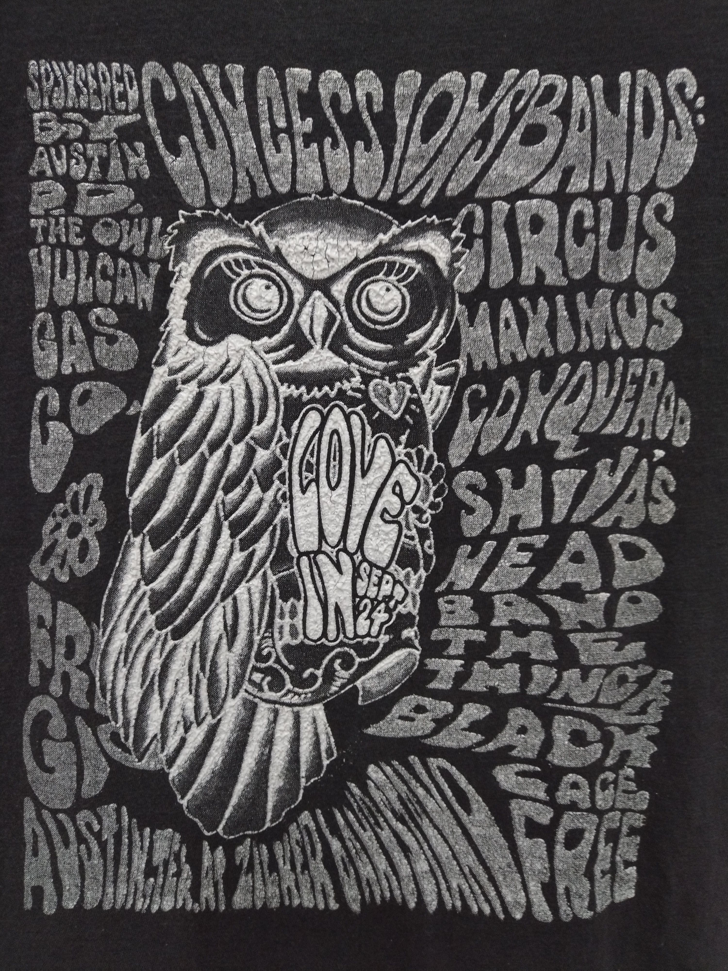 Band Tees Nice owl print image BAND t shirt Size M / US 6-8 / IT 42-44 - 4 Thumbnail