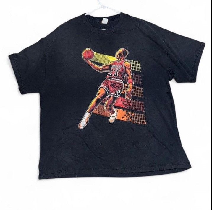 Other Vintage Freshnes Pixelated 90s MJ Tshirt 2XL Michael Jordan Size US XXL / EU 58 / 5 - 2 Thumbnail