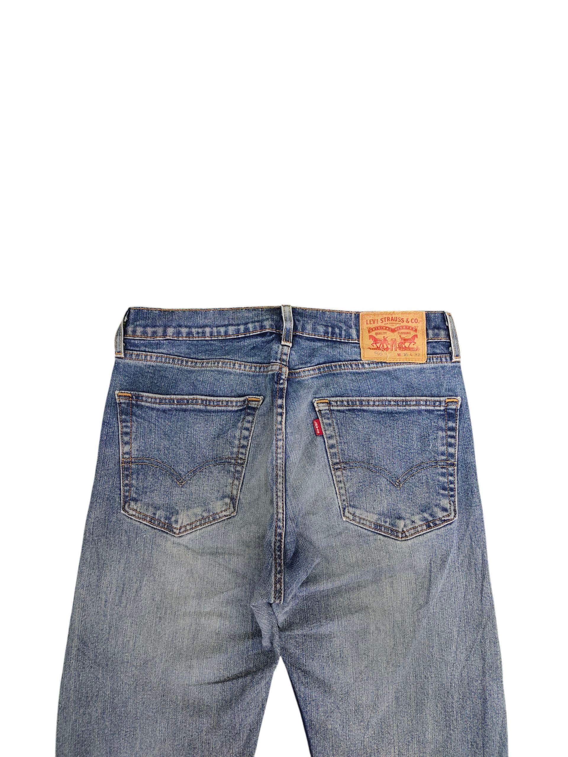 Levi's Vintage Clothing Vintage Levis 505 Clawmark Distress Faded Denim Jeans Size US 30 / EU 46 - 9 Thumbnail