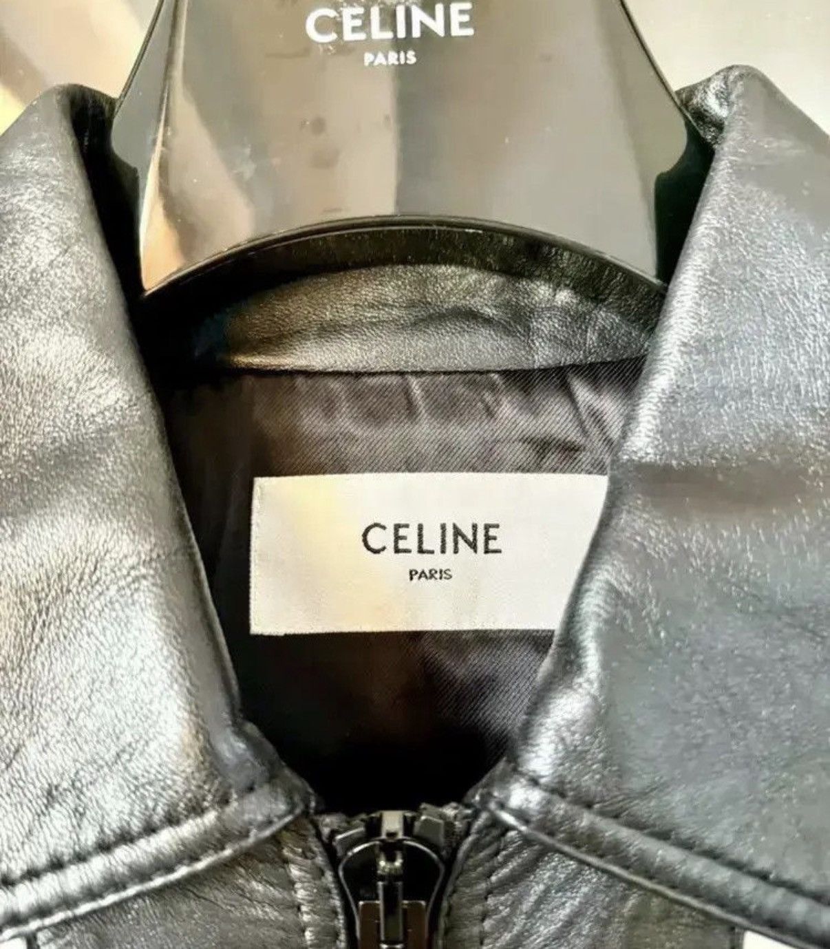 Celine Celine 22FW boydoll americana leather jacket in lamb sz48 Size US M / EU 48-50 / 2 - 5 Thumbnail