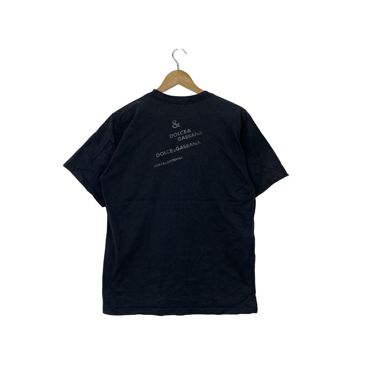Dolce & Gabbana Vintage DOLCE GABBANA D&G Diagonal Script Pattern Tee Size US M / EU 48-50 / 2 - 6 Thumbnail