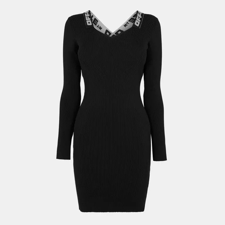 Off-White o1y1225 Mini Dress in Black Size S / US 4 / IT 40 - 1 Thumbnail