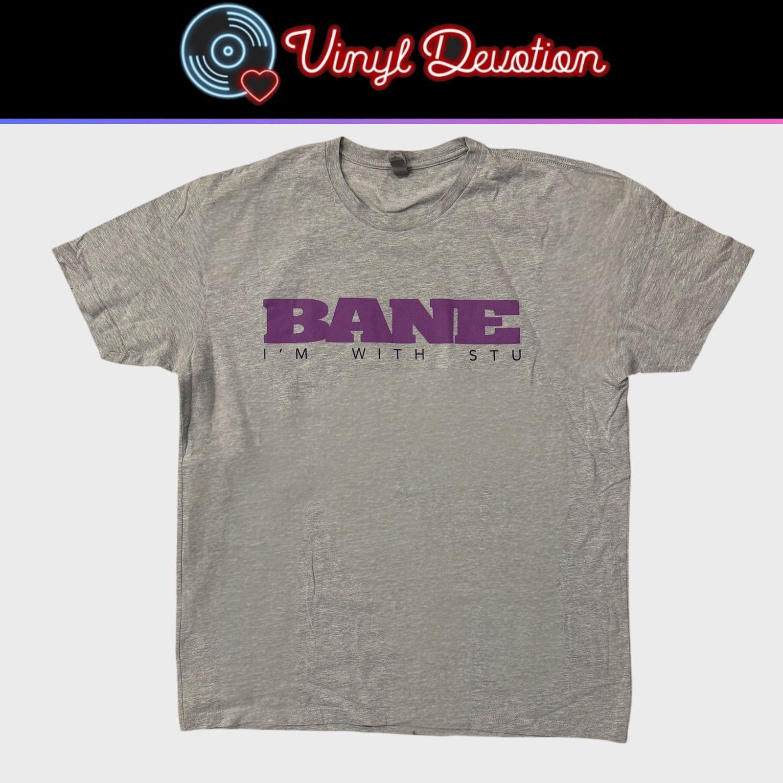 Other Bane Hardcore Band I'm With Stu Light Gray T-Shirt Size XL Size US XL / EU 56 / 4 - 1 Thumbnail