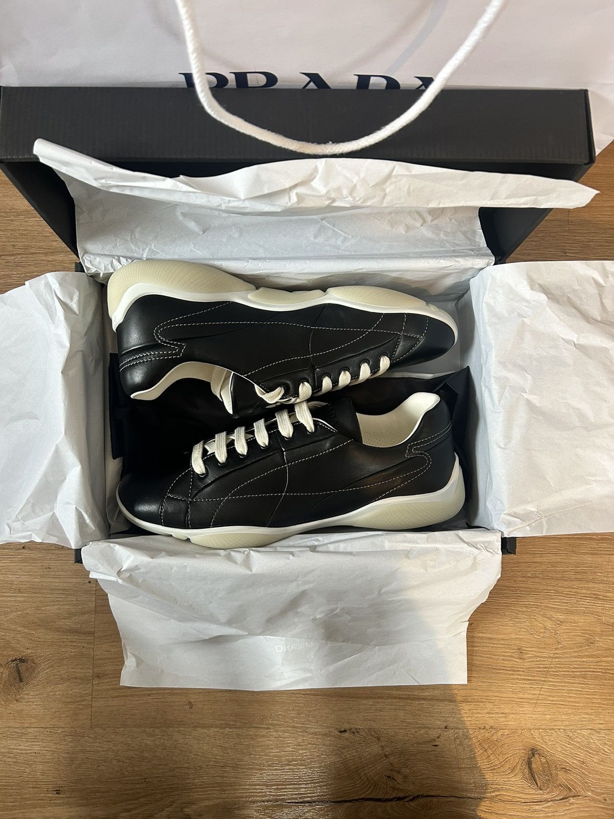 Prada Prada nappa cup Size US 12 / EU 45 - 4 Thumbnail