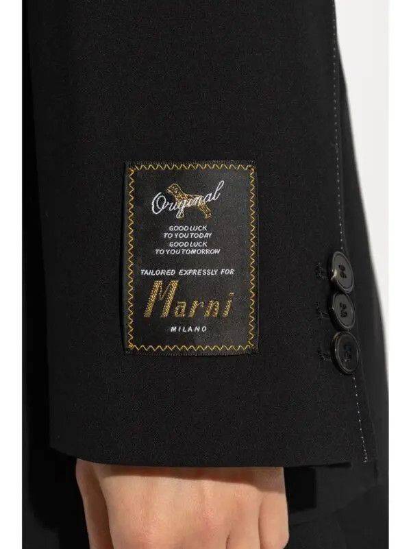 Marni o1w1db11125 Jacket in Black Size XL / US 12-14 / IT 48-50 - 4 Thumbnail
