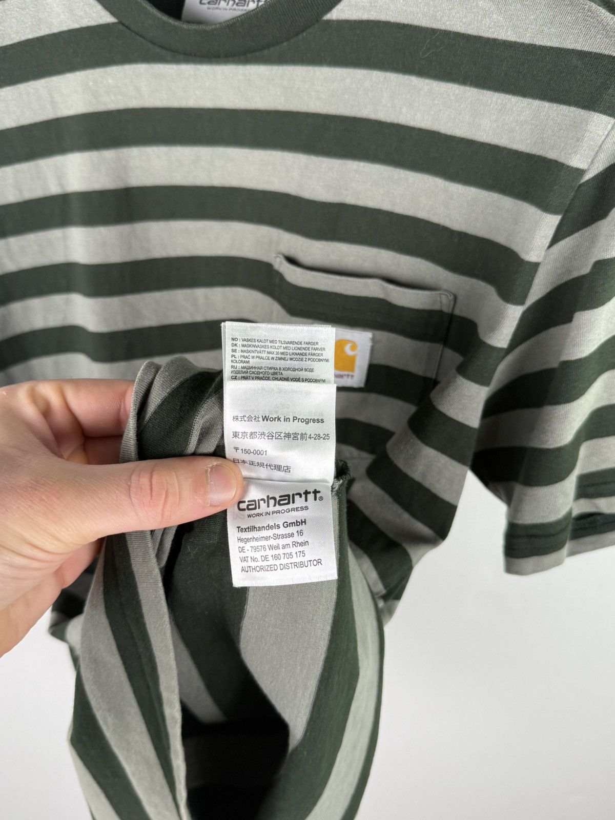 Carhartt × Carhartt Wip Carhartt WIP OG Striped Pocket Tee Size US S / EU 44-46 / 1 - 8 Thumbnail