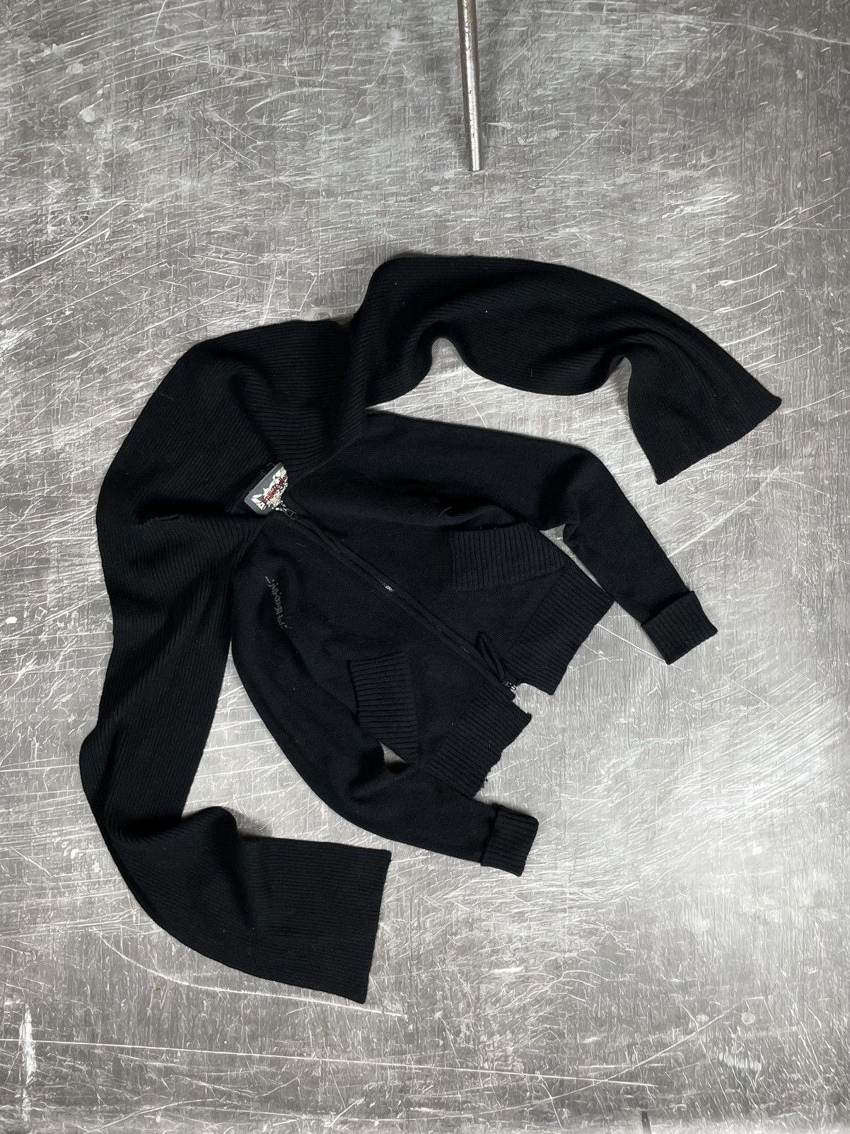 Japanese Brand Y2K Million Dollar Vintage Knit Zip Sweater Scarf Hoodie Size US S / EU 44-46 / 1 - 12 Thumbnail