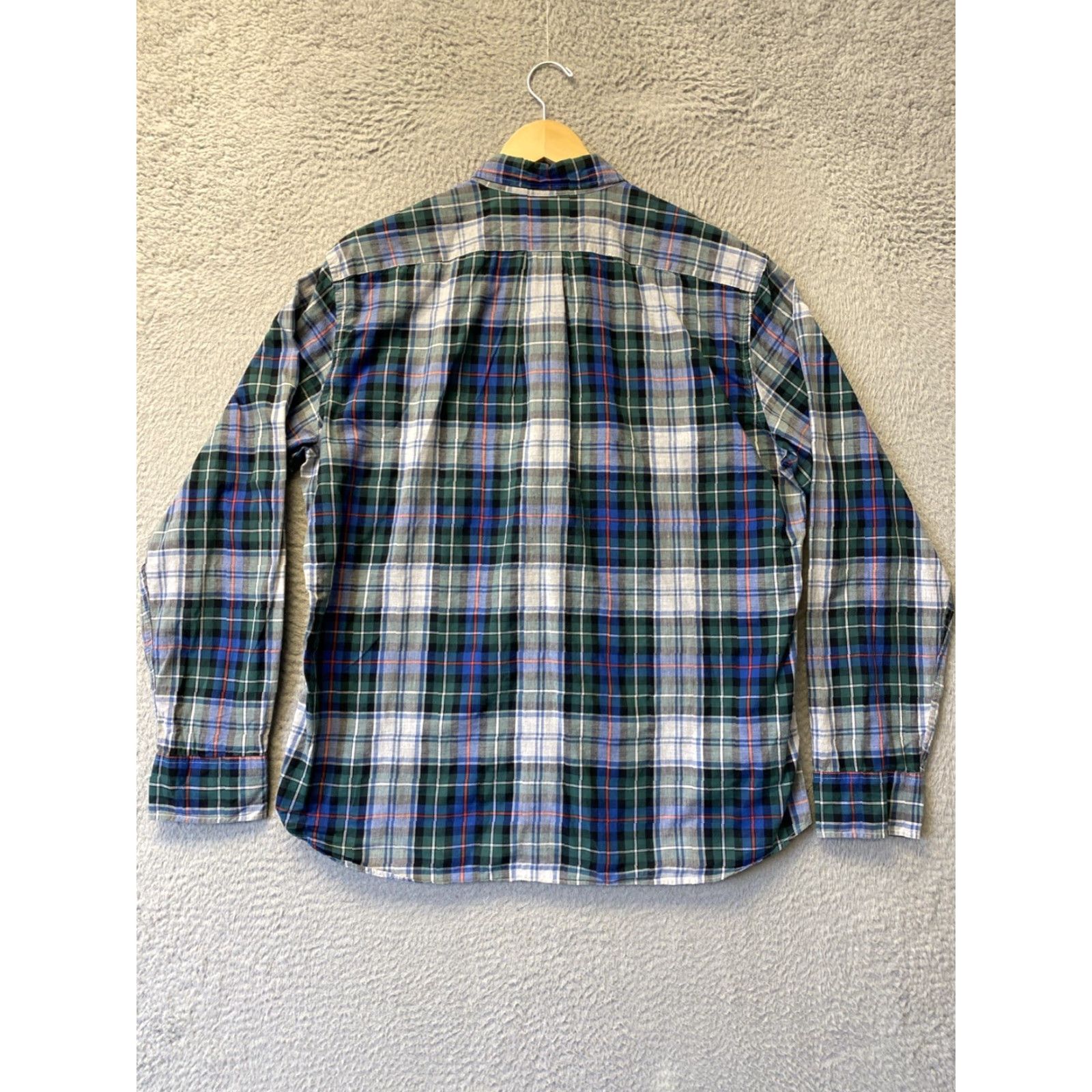 J.Crew J.Crew Shirt Men XL Multicolor Plaid Button-Down Oxford Slim Fit Long Sleeve Blue Green Red Size US XL / EU 56 / 4 - 6 Thumbnail