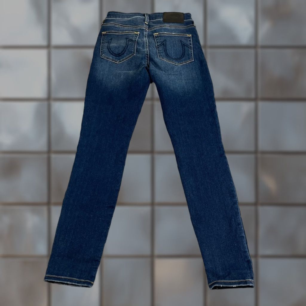 True Religion True Religion Jeans Slim Skinny 27 30 UK 8 Dark Wash Blue Jennie Curvy Womens Jeans Clothing Shoes Accessories Size 30" / US 8 / IT 44 - 1 Thumbnail
