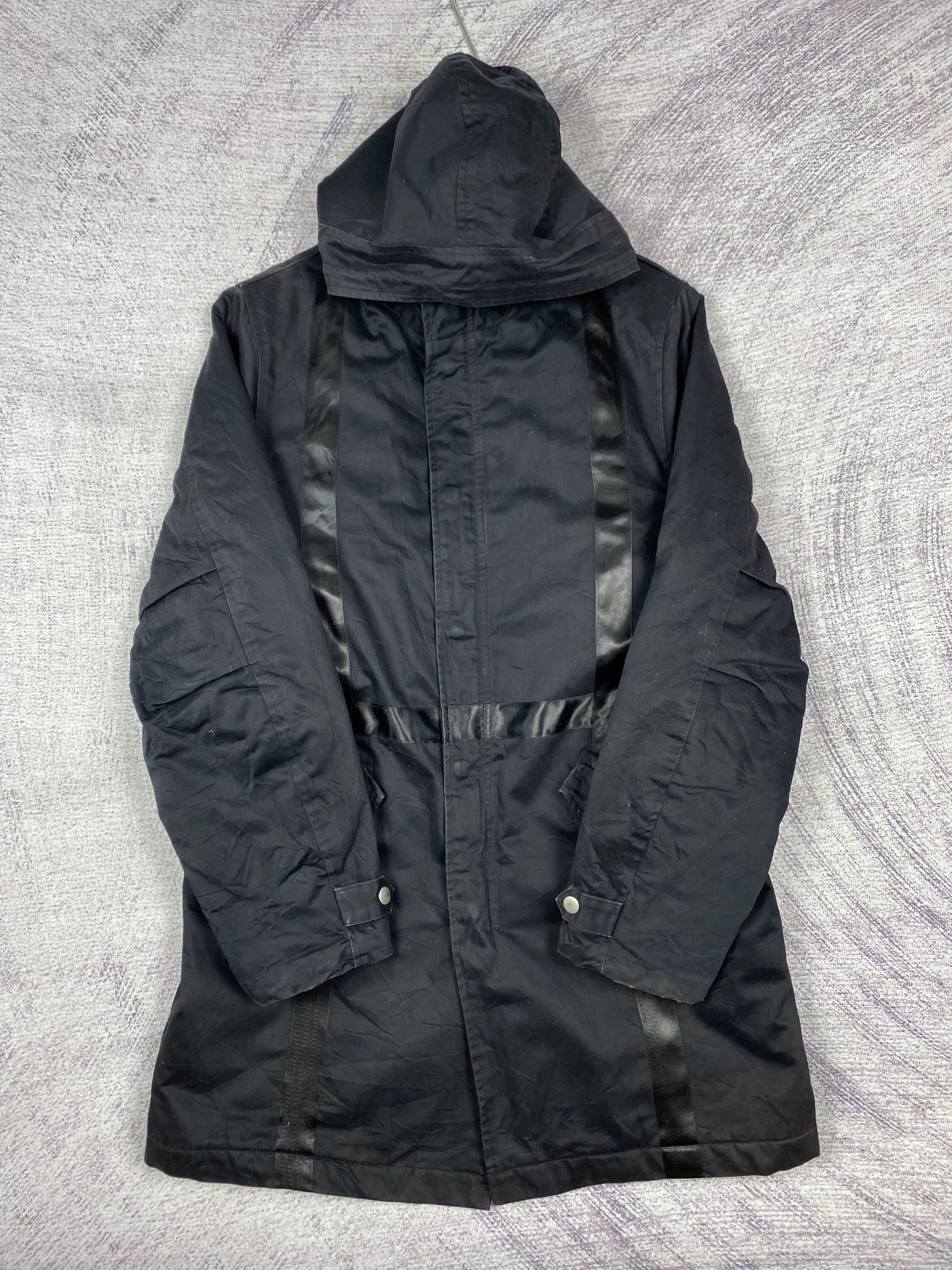 New Balance Vintage New Balance Black Hooded Satin-Trim Jacket Size US M / EU 48-50 / 2 - 3 Thumbnail