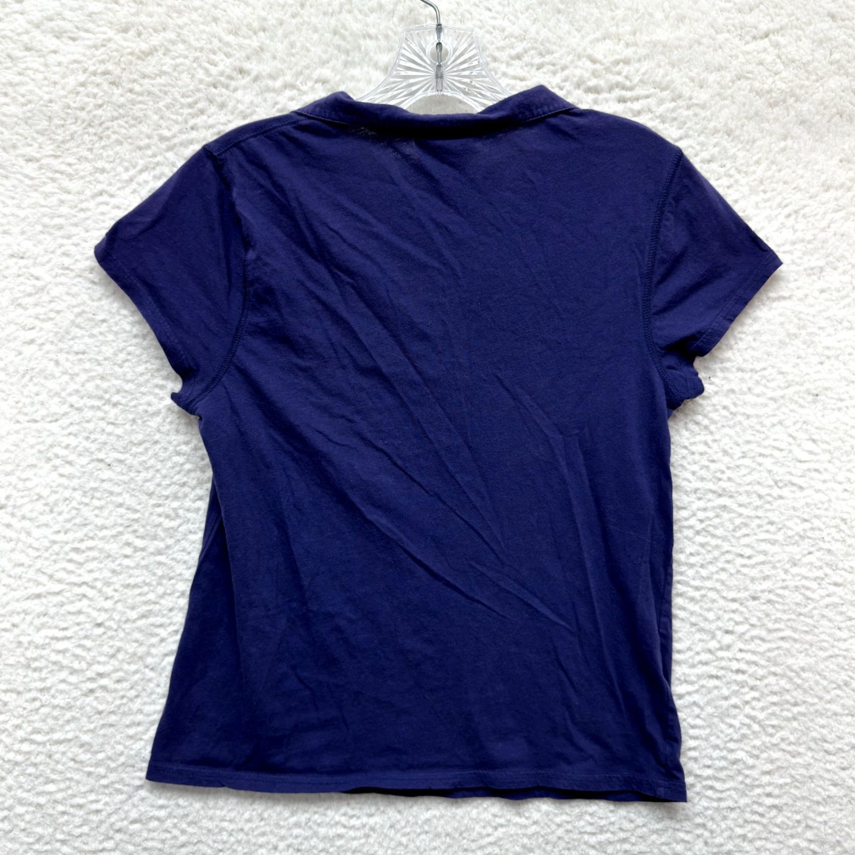 Disney VINTAGE Disney Tinker Bell Polo Shirt Womens L Blue Shirt 2000s Y2K Walt Disney World Preppy Size L / US 10 / IT 46 - 2 Thumbnail