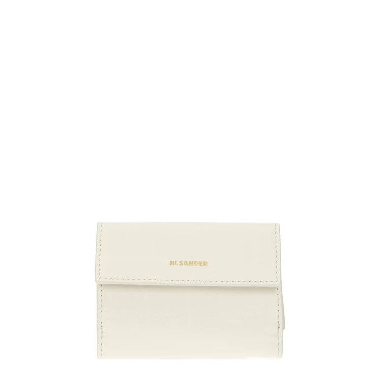 Jil Sander ob1o1e1124 Size: OS / Leather Wallet in White Size ONE SIZE - 1 Thumbnail