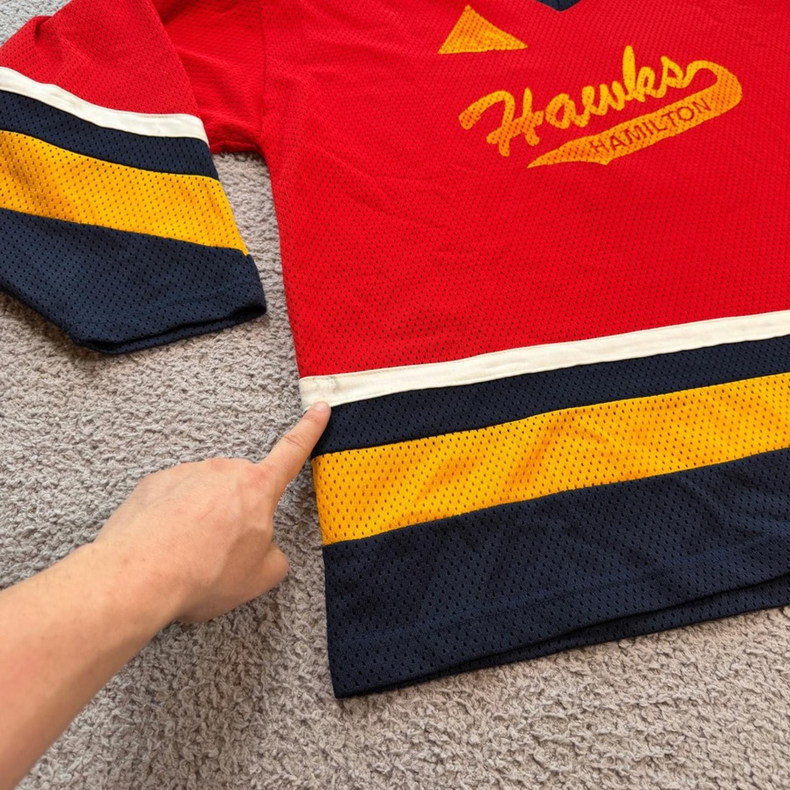 Other Vintage Hamilton Hawks Hockey Jersey Red Men XXL Made Canada Size US XXL / EU 58 / 5 - 6 Thumbnail