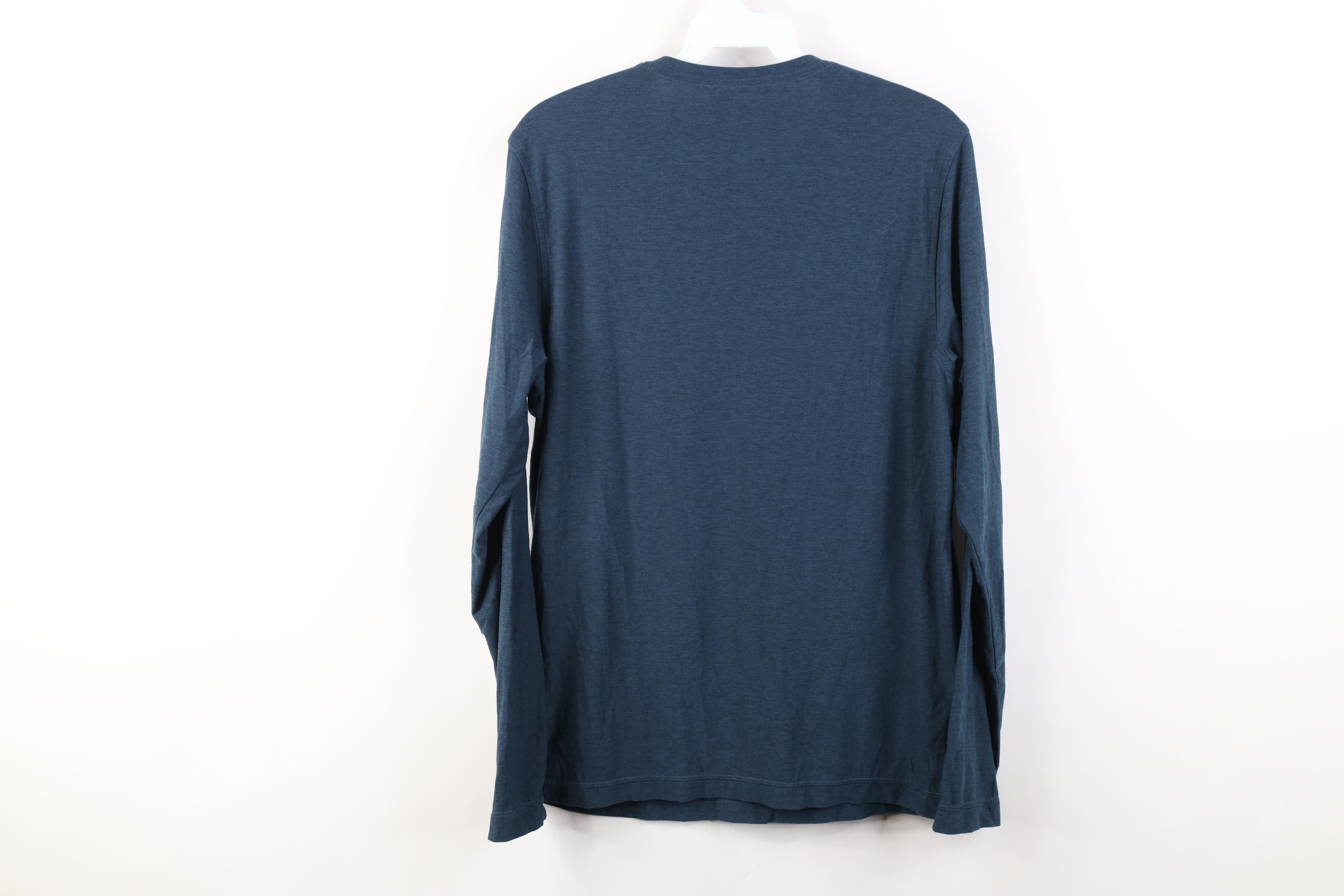 Vuori Vuori Tech Knit Running Jogging Gym Long Sleeve T-Shirt Blue Size US S / EU 44-46 / 1 - 7 Thumbnail