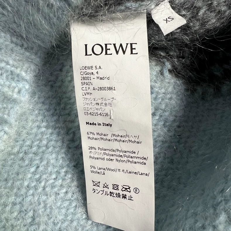 Loewe LOEWE Smog blue rooster wool horse hair sweater Size XS / US 0-2 / IT 36-38 - 4 Thumbnail