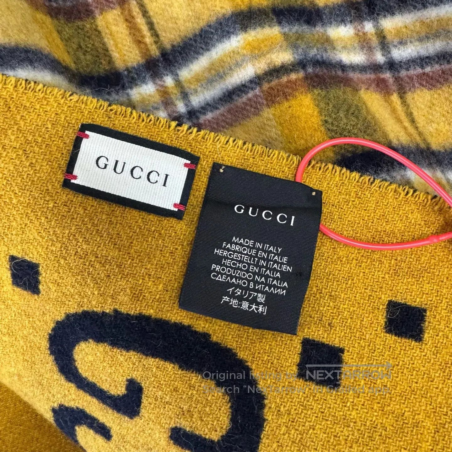 Gucci Guicci Double-sided, printed interior; wool cloak| Size ONE SIZE - 4 Thumbnail