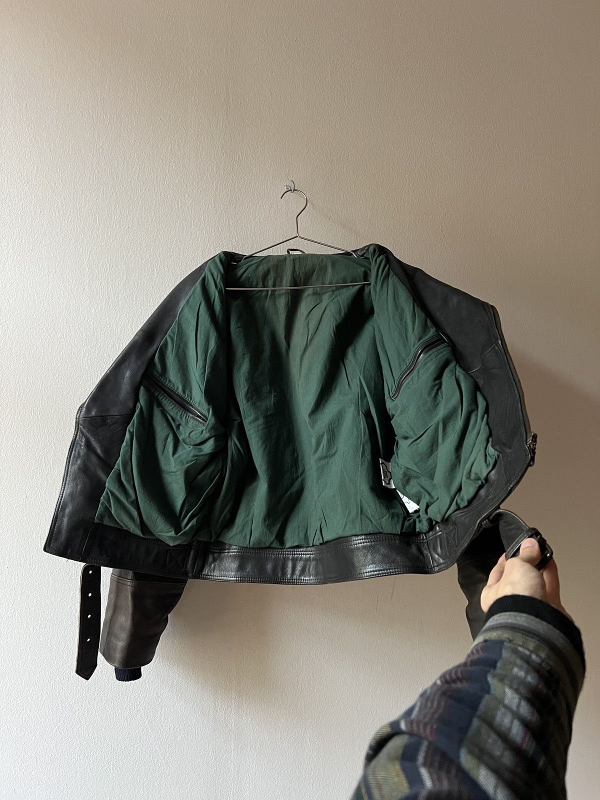 Vintage Vintage Leather Biker Jacket Size US XL / EU 56 / 4 - 14 Thumbnail