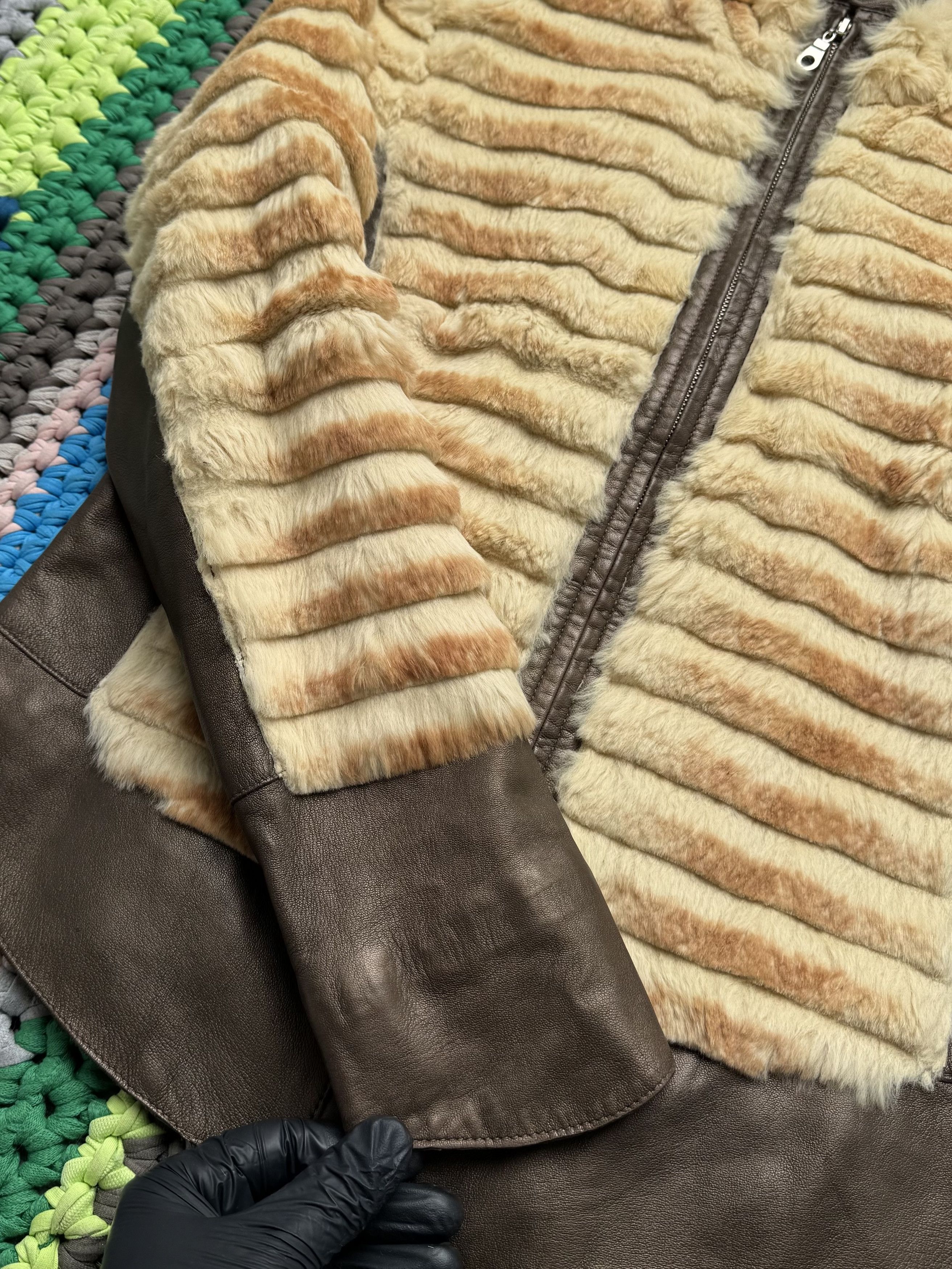 Japanese Brand 90's Cropped Leather Jacket With Real Fur (V2)(D15)(D10) Size S / US 4 / IT 40 - 5 Thumbnail