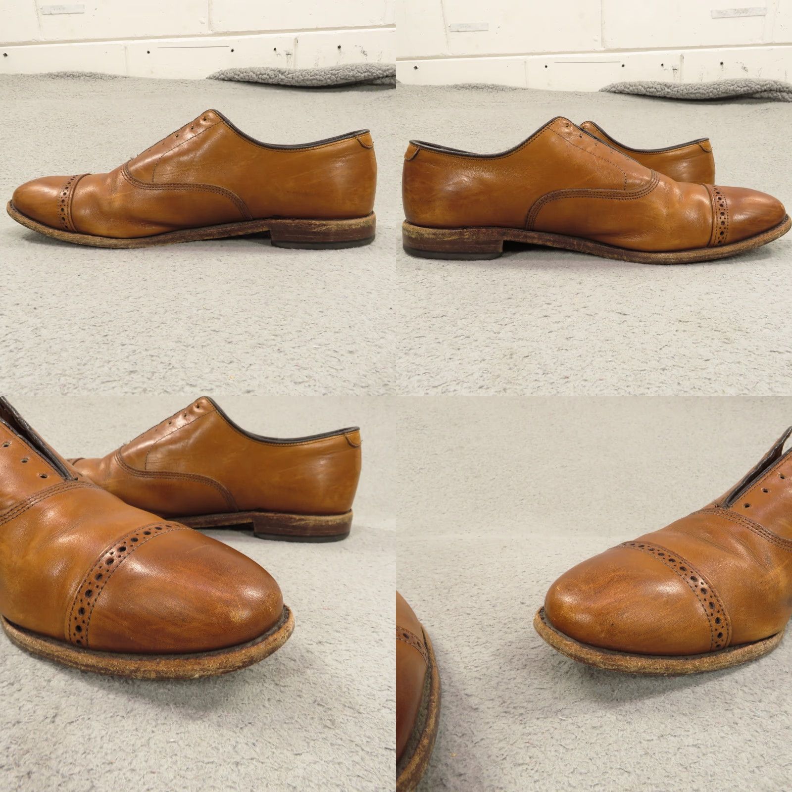 Allen Edmonds Fifth Avenue Oxford Mens 12 D Walnut Cap Toe Leather Dress Shoe