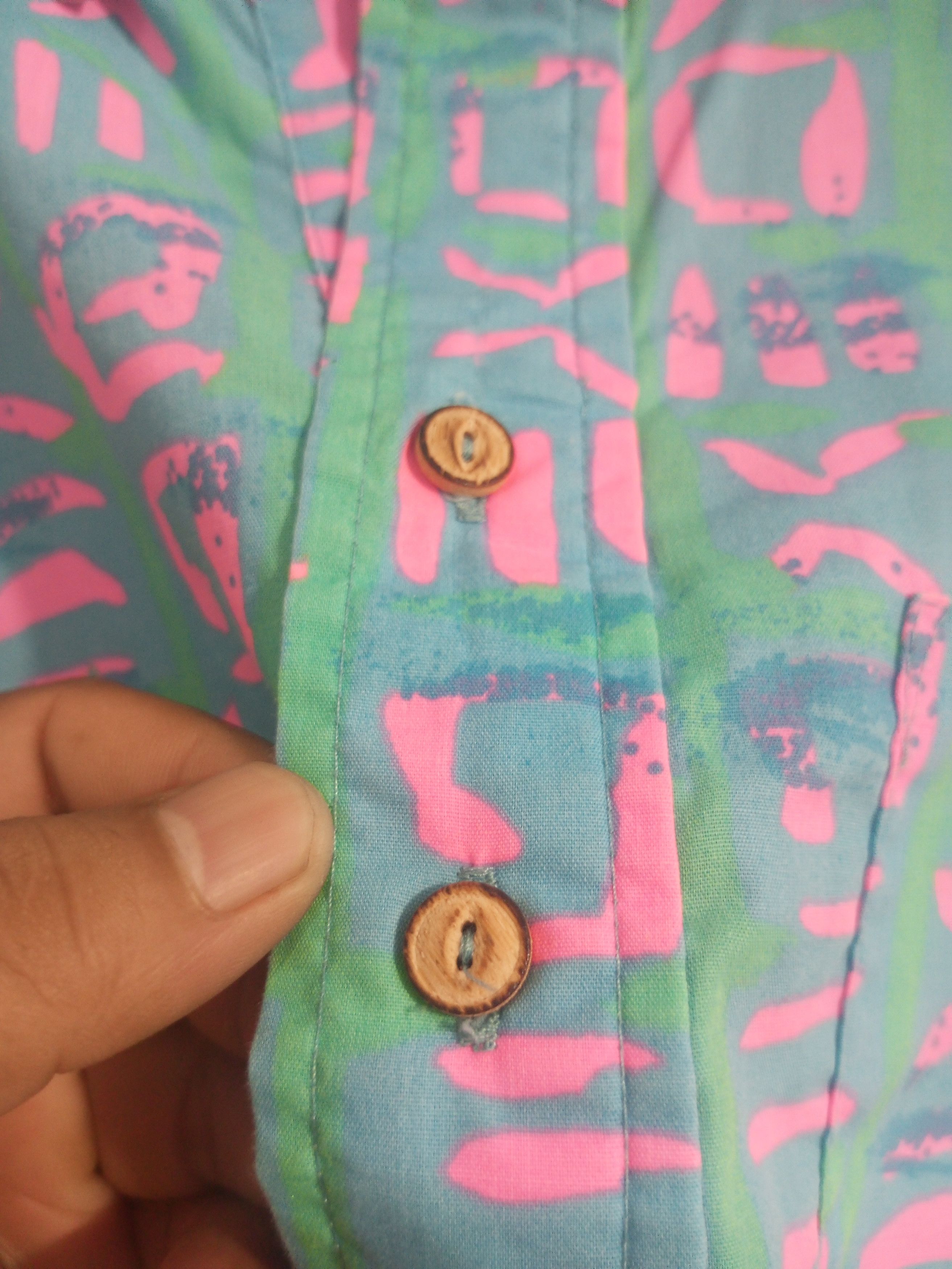 20471120 Vintage the nutter half button open colar hawaiian shirt Size US S / EU 44-46 / 1 - 5 Thumbnail