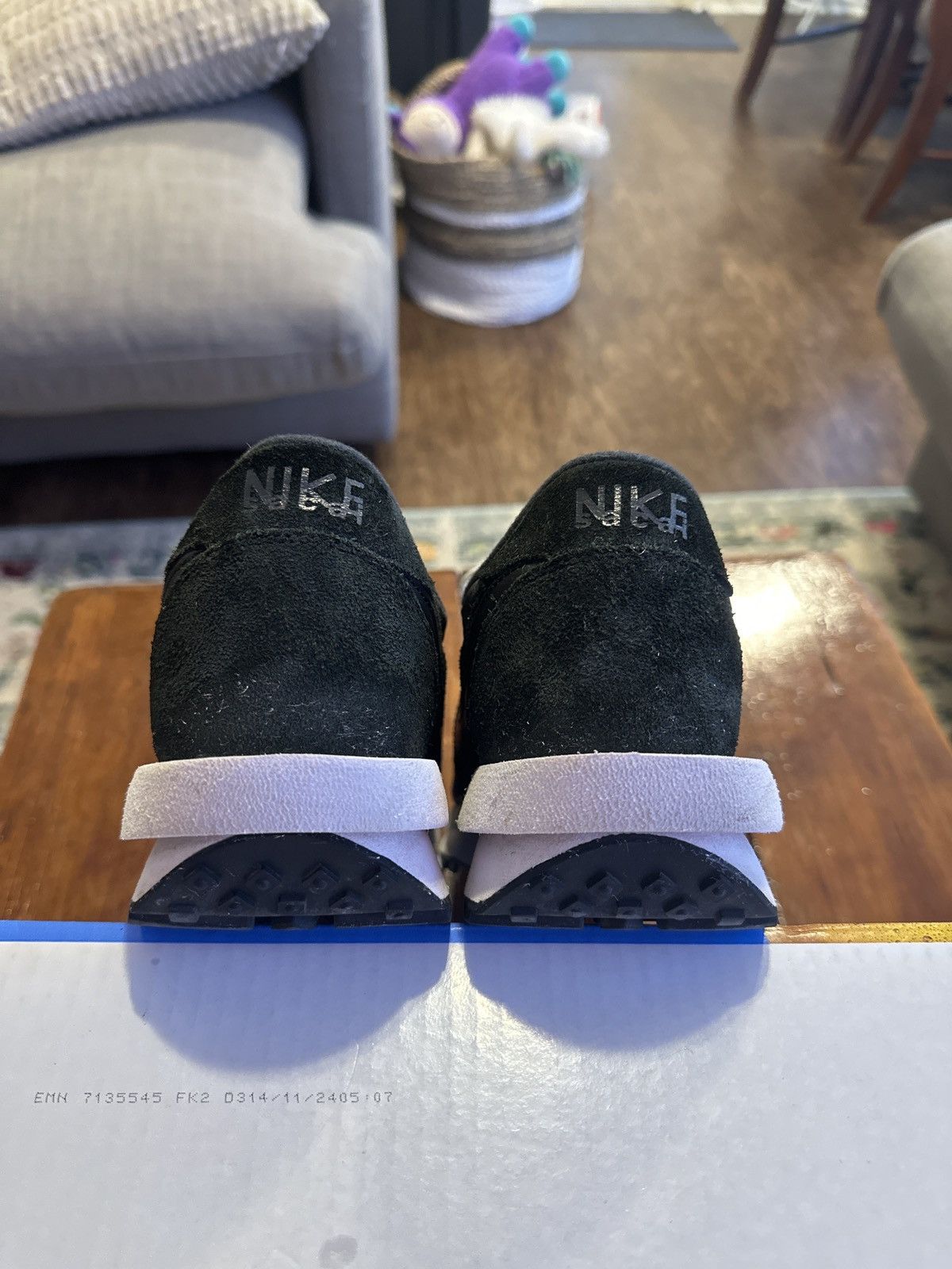 Nike × Sacai Nike Sacai LD Waffle Black Nylon Size US 11 / EU 44 - 4 Thumbnail