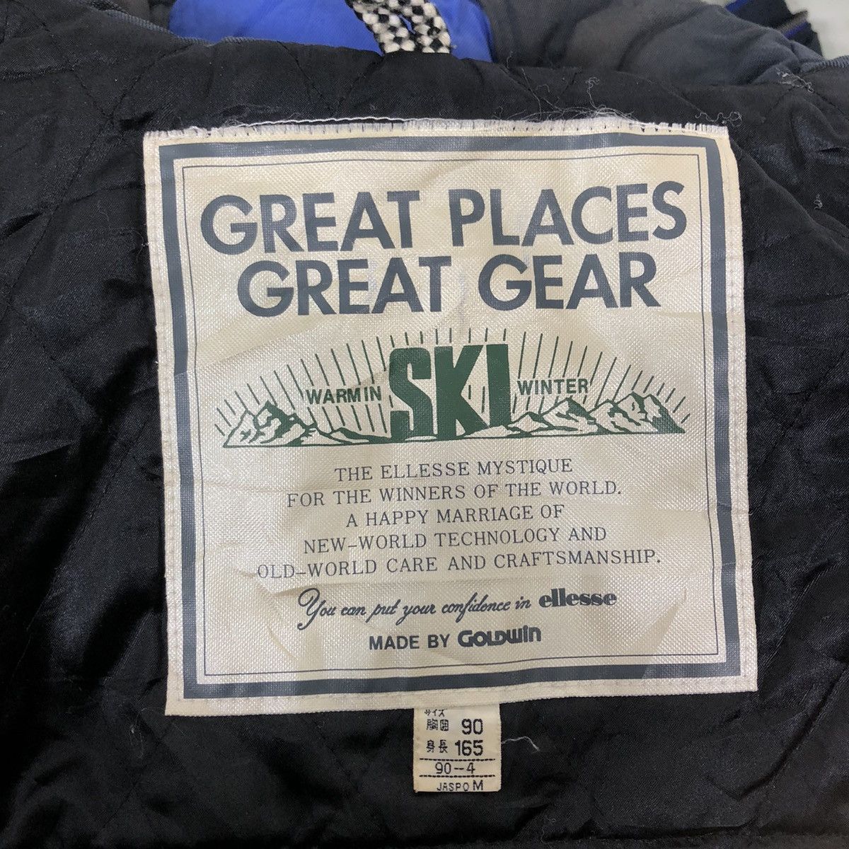 Japanese Brand 🔥VINTAGE CROPPED SKI JACKET ELLESSE GREAT PLACES GREAT GEAR Size US M / EU 48-50 / 2 - 16 Thumbnail