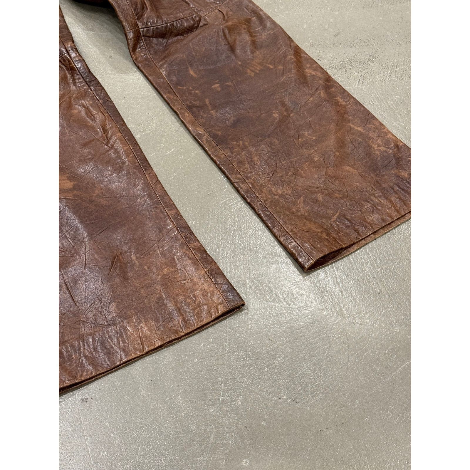 Dolce & Gabbana 2001 Dolce & Gabbana Shepskin bondage leather trousers Size 35" - 5 Thumbnail