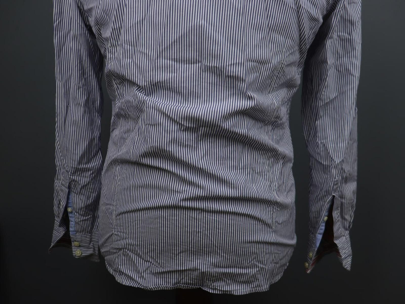 Designer Hackett London Blue White Striped 100% Shirt Size S Size US S / EU 44-46 / 1 - 9 Thumbnail