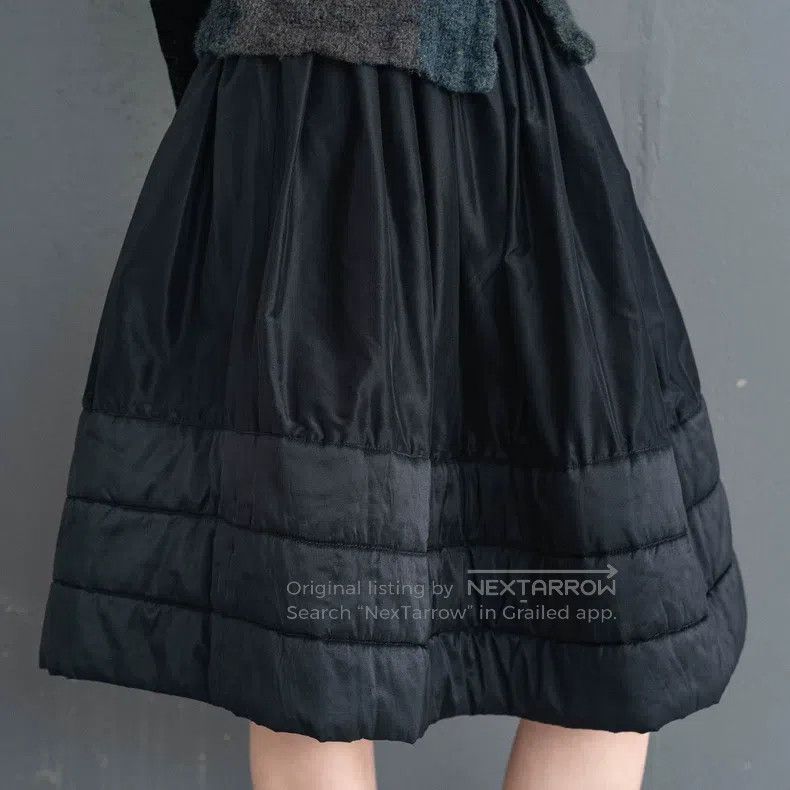 Comme des Garcons Comme Des Garcons size M Black padded half skirt Size 22" - 7 Thumbnail