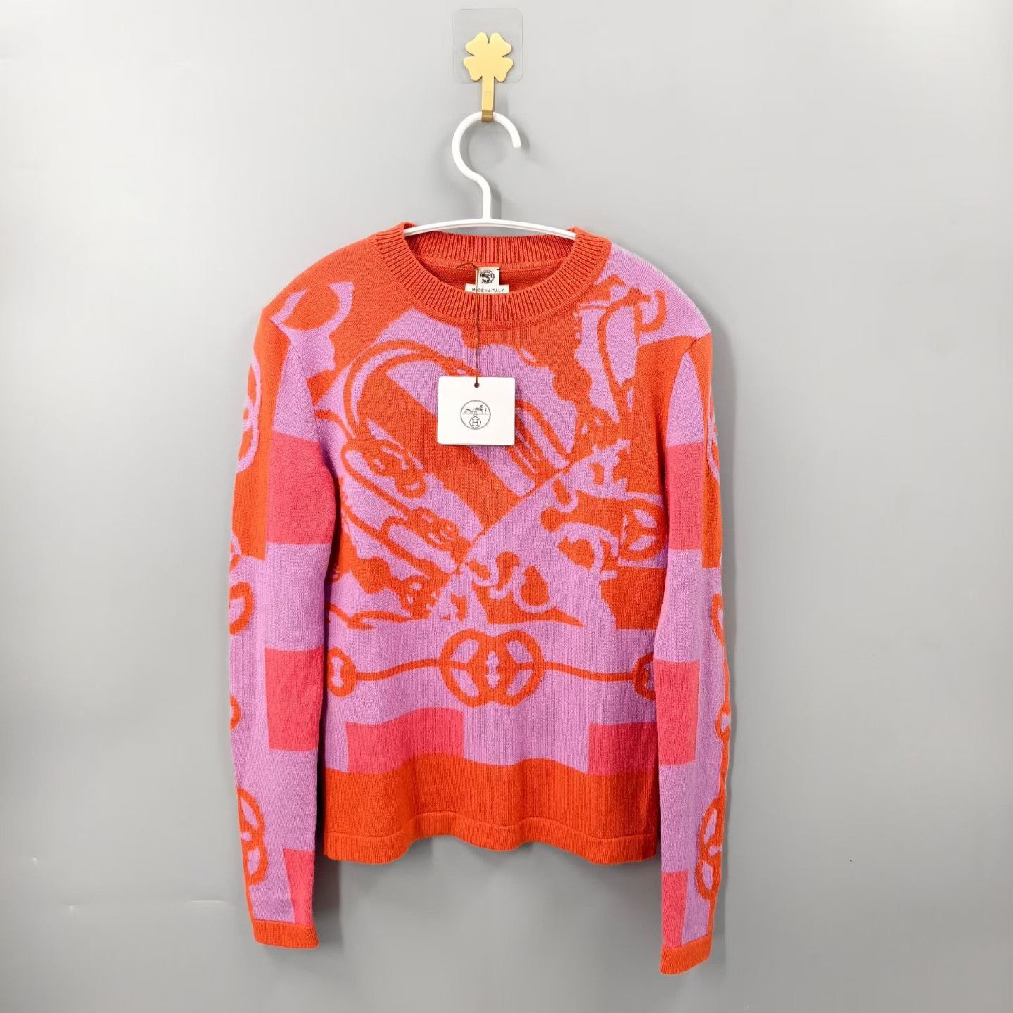Hermes Hermes Colorblock Cashmere Sweater Size XXS / US 00 / IT 34 - 1 Thumbnail