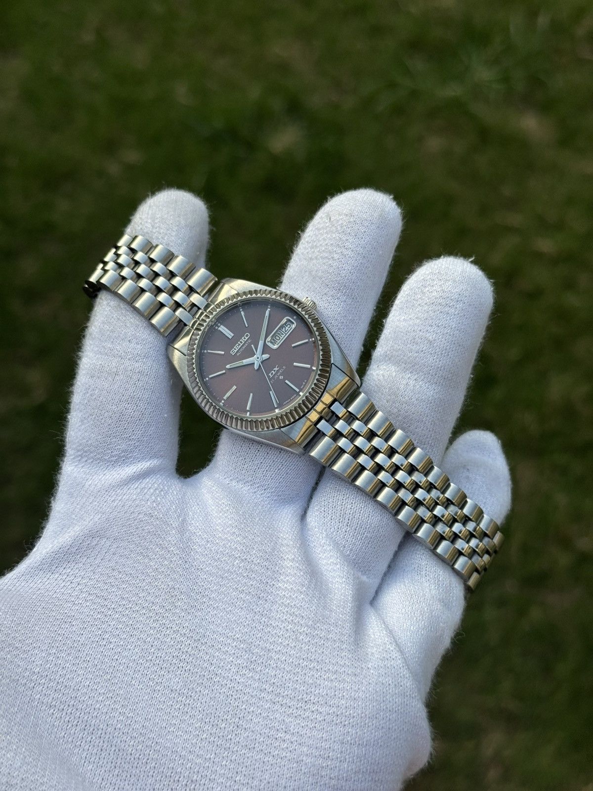 Seiko Seiko 5 DX Fluted Bezel Automatic 6309 Japanese mens Watch Size 36 - 6 Thumbnail
