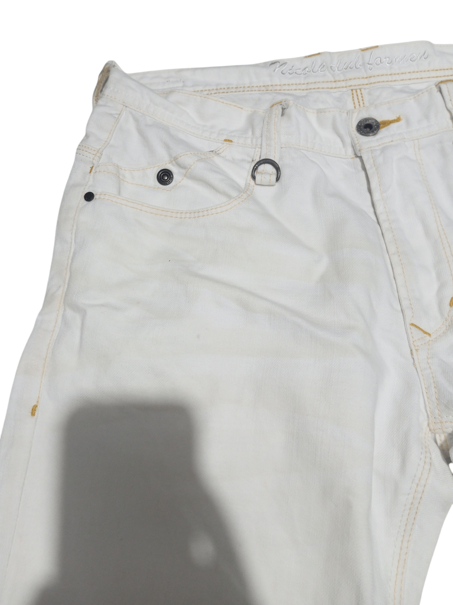 Japanese Brand Nicole club for men NCFM white flare denim Size US 32 / EU 48 - 3 Thumbnail