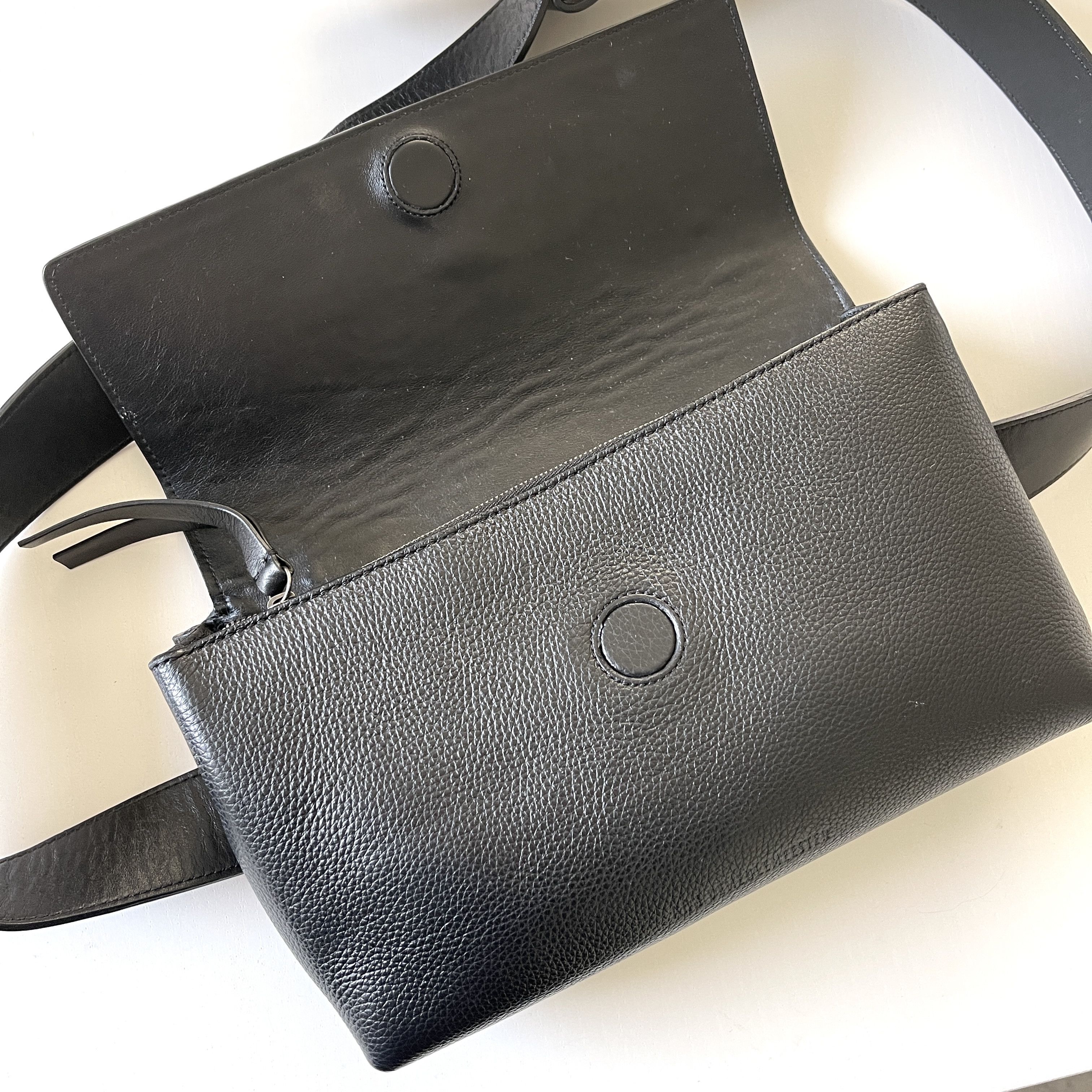 Ann Demeulemeester ANN DEMEULEMEESTER Arta Black Leather Waist Bag Size ONE SIZE - 9 Thumbnail