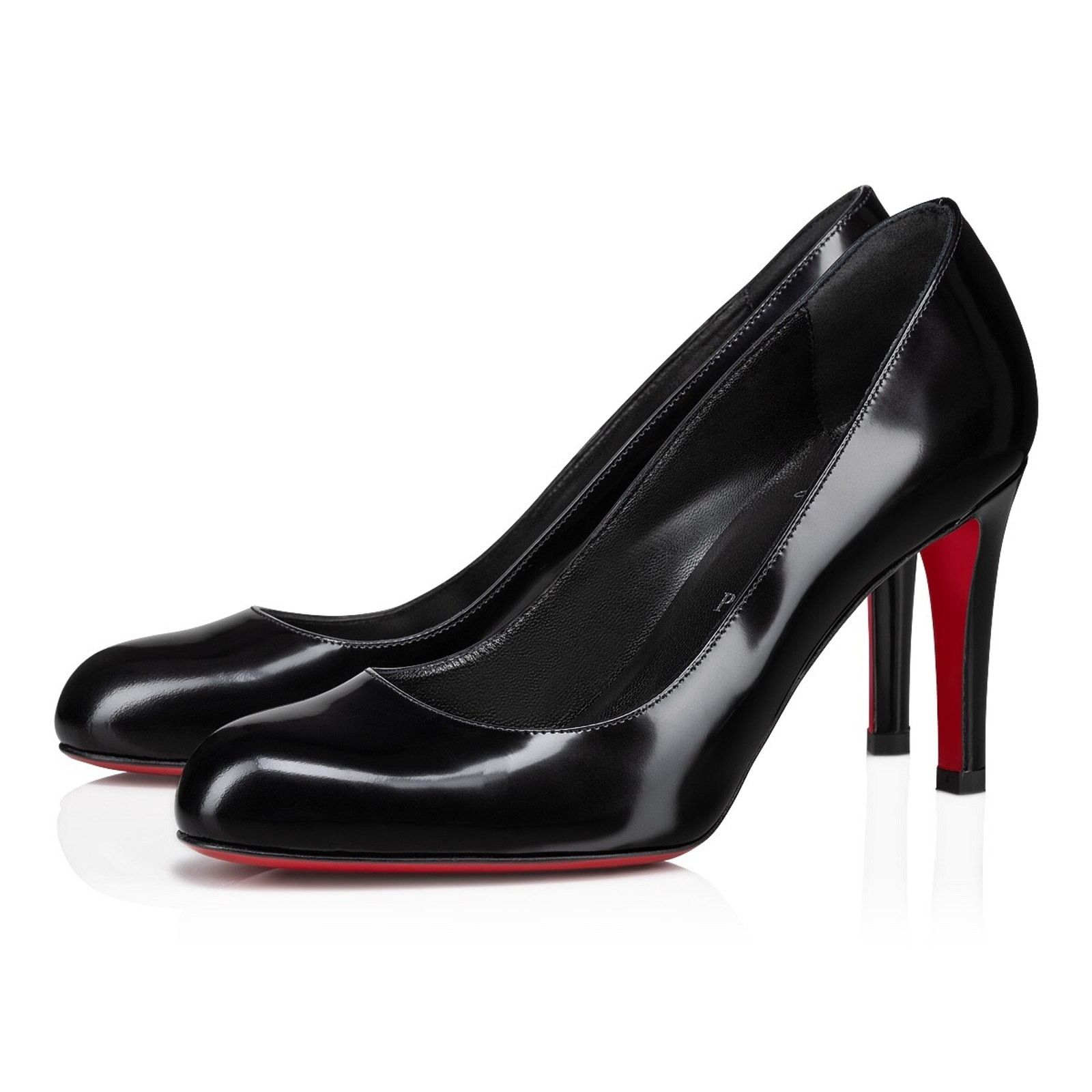 Christian Louboutin Christian Louboutin Pumppie 85 Black Leather Pump 38 Size US 8 / IT 38 - 1 Thumbnail