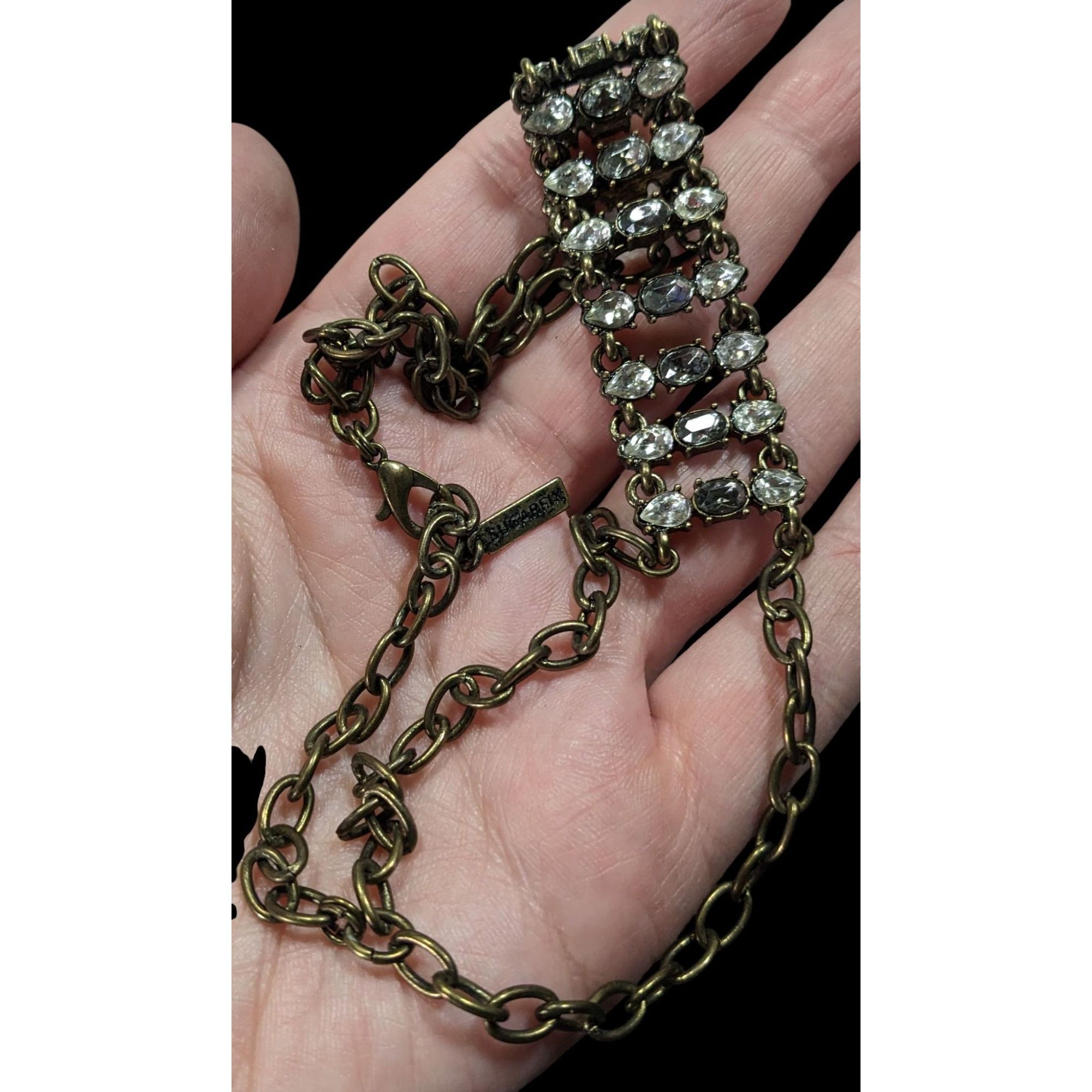 Other Sugarfix Industrial Glam Chain Choker With Clear & Smoky Cry Size ONE SIZE - 3 Thumbnail