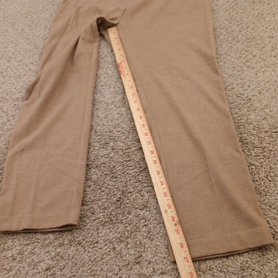H&M H&M Dress Pants Womens Size 12 Beige Pockets Pull On 33x27 High Rise Pants Womens Size 34" / US 12 / IT 48 - 5 Thumbnail