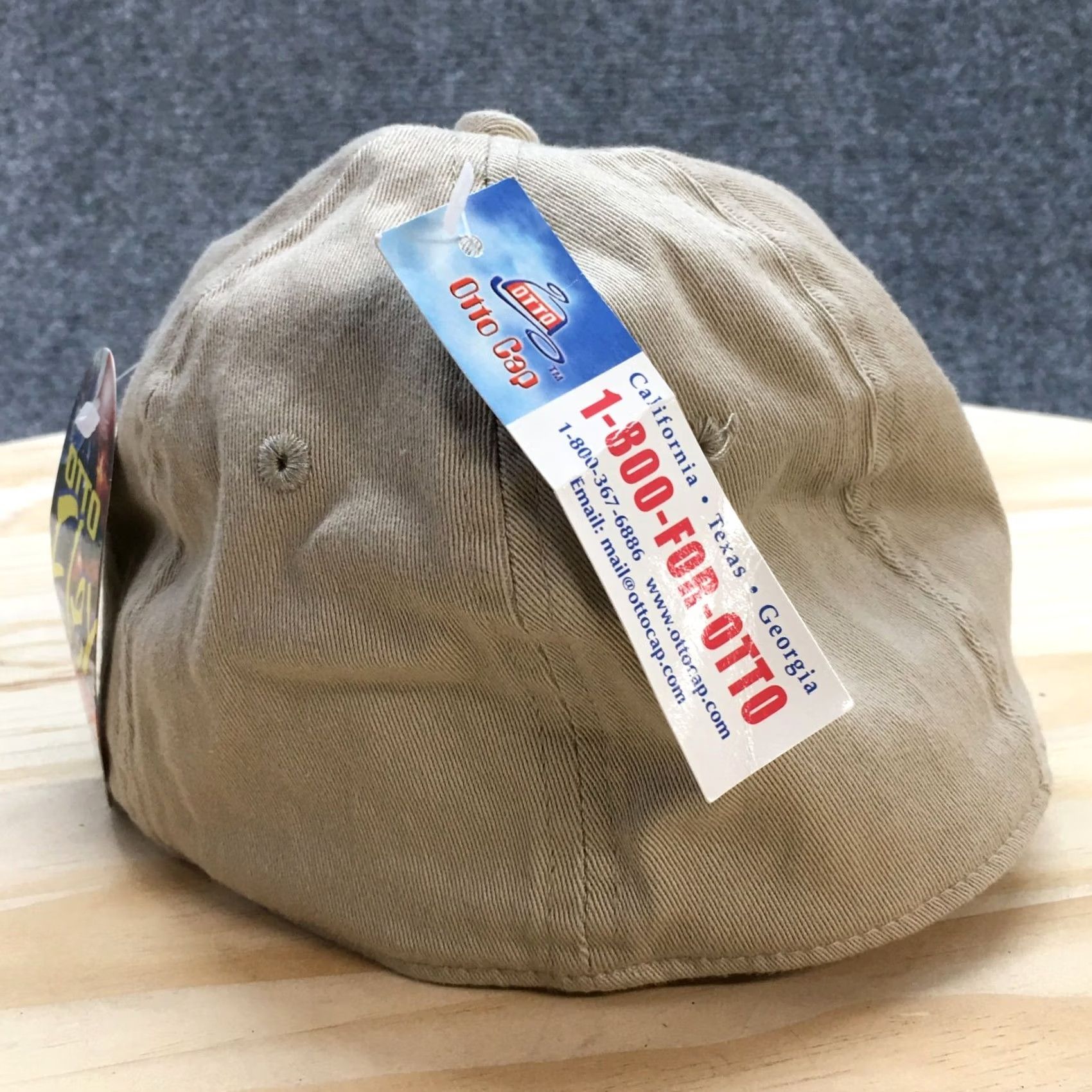 Vintage OTTO Chicago Baseball Cap Hat Mens Beige S-M Fitted Curved Brim Adjustable NWT Size ONE SIZE - 6 Thumbnail
