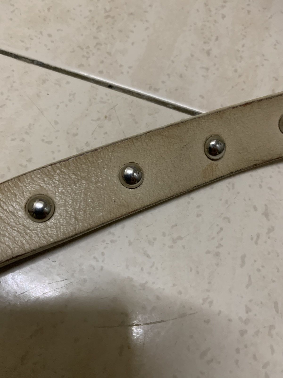 Maison MIHARA YASUHIRO Miharayamasuhiro good inspration leather belt with studs Size ONE SIZE - 10 Thumbnail