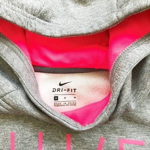Nike Nike Dri-Fit Performance Gray Neon Pink Soft Sweatshirt Fitt Size S / US 4 / IT 40 - 3 Thumbnail