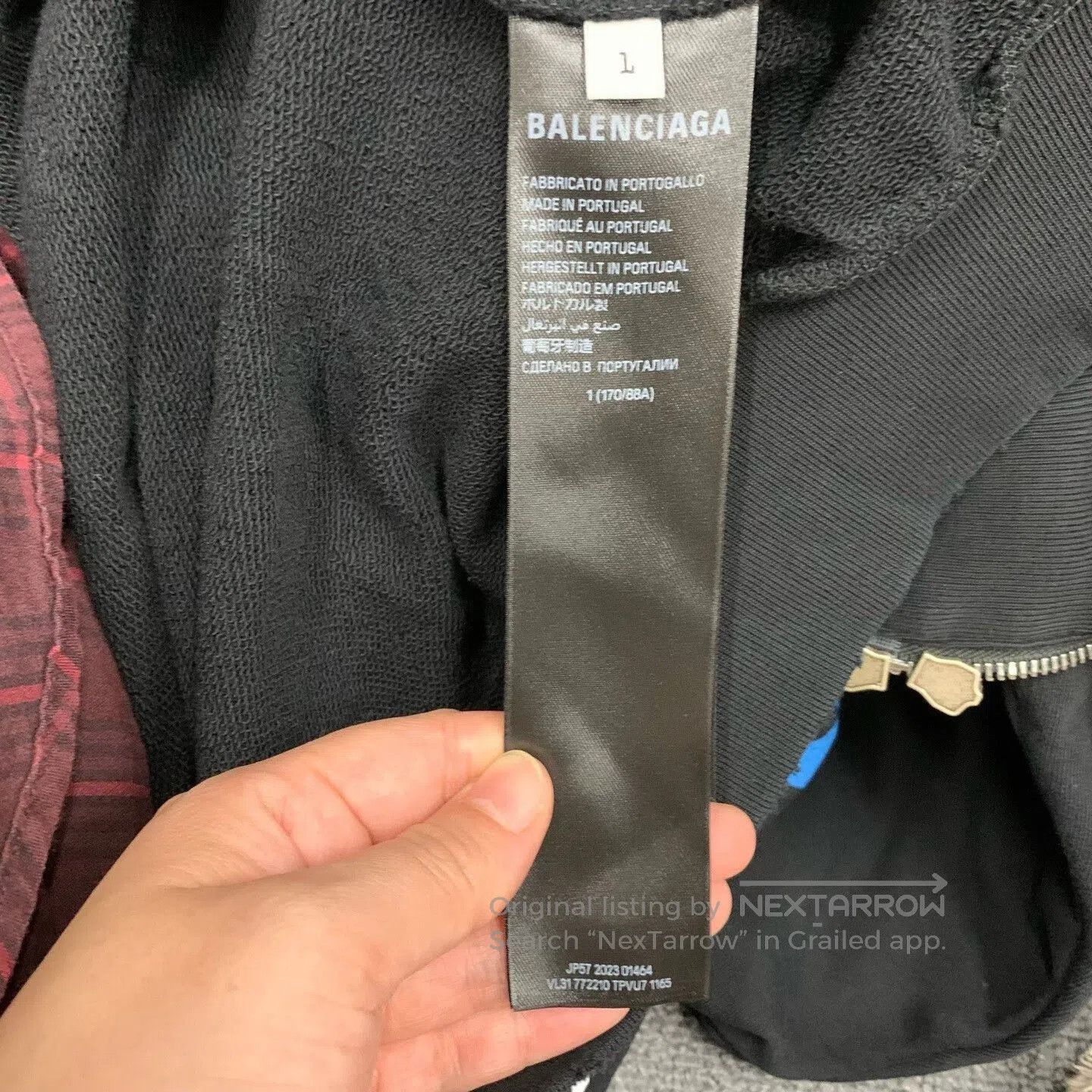 Balenciaga black surf-style zip jacket by Balenciaga. Size US M / EU 48-50 / 2 - 6 Thumbnail
