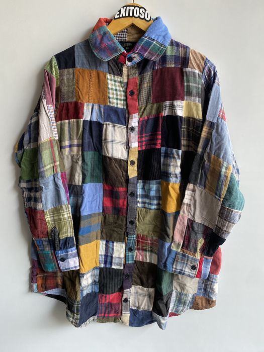 Jean Paul Gaultier Jean Paul Gaultier Patch work Flannel Shirt